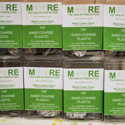 MOORES DISCS- SAND COARSE 7/8 (plastic backing)- white/green